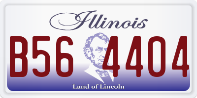 IL license plate B564404