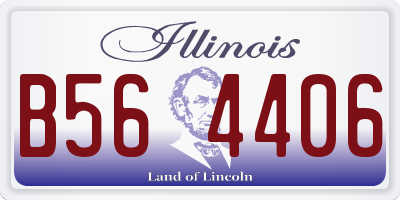 IL license plate B564406