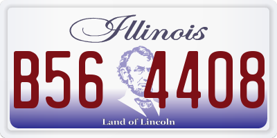 IL license plate B564408