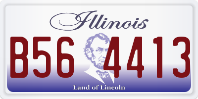 IL license plate B564413