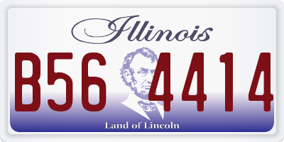 IL license plate B564414