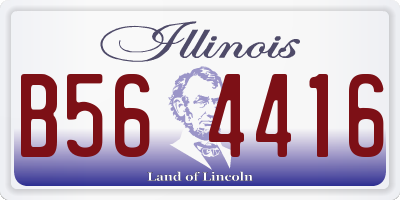 IL license plate B564416