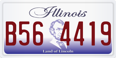 IL license plate B564419