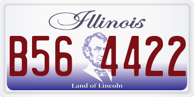 IL license plate B564422