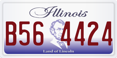 IL license plate B564424