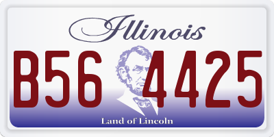 IL license plate B564425