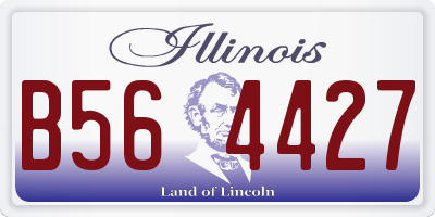 IL license plate B564427