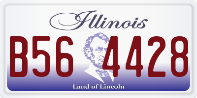 IL license plate B564428