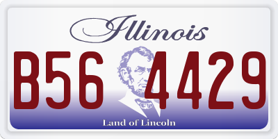 IL license plate B564429