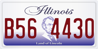 IL license plate B564430