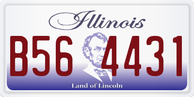 IL license plate B564431