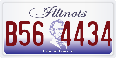 IL license plate B564434