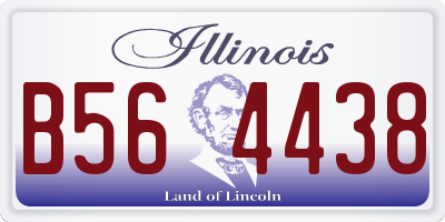 IL license plate B564438