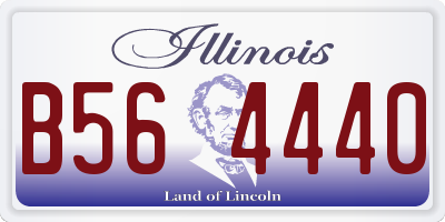 IL license plate B564440