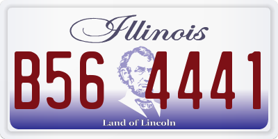 IL license plate B564441