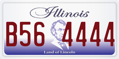 IL license plate B564444