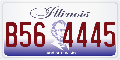 IL license plate B564445