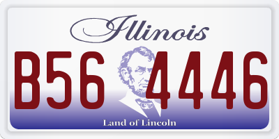 IL license plate B564446