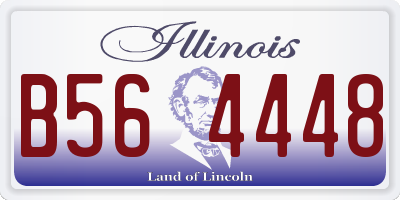 IL license plate B564448