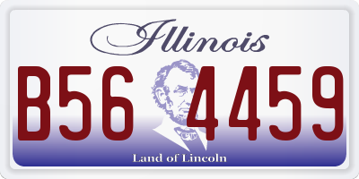 IL license plate B564459