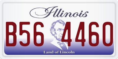 IL license plate B564460