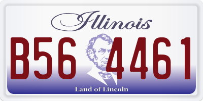 IL license plate B564461