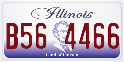 IL license plate B564466