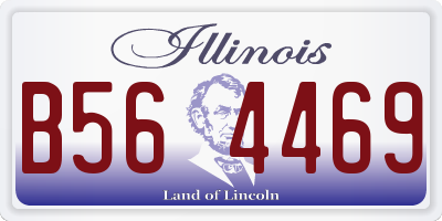 IL license plate B564469