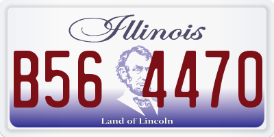 IL license plate B564470