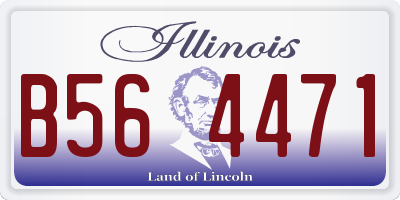 IL license plate B564471