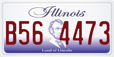 IL license plate B564473