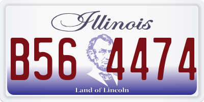 IL license plate B564474