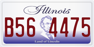 IL license plate B564475