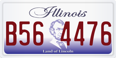 IL license plate B564476