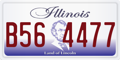 IL license plate B564477