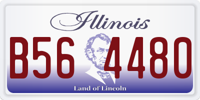 IL license plate B564480