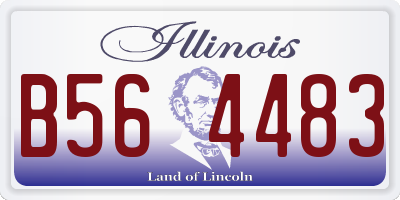 IL license plate B564483