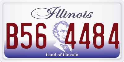IL license plate B564484