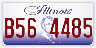 IL license plate B564485