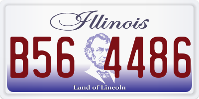 IL license plate B564486