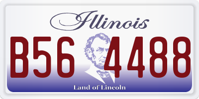 IL license plate B564488