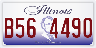 IL license plate B564490