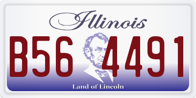IL license plate B564491