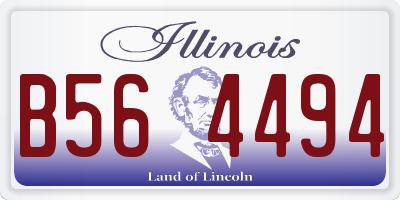 IL license plate B564494