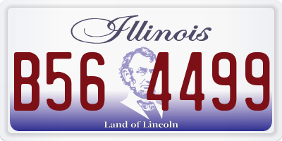 IL license plate B564499