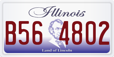 IL license plate B564802