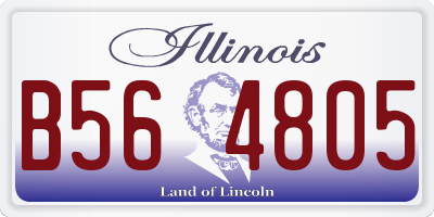 IL license plate B564805