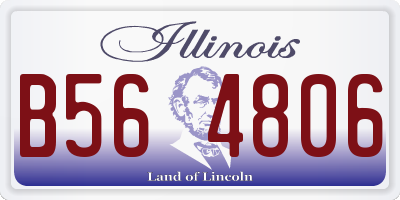 IL license plate B564806