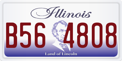 IL license plate B564808