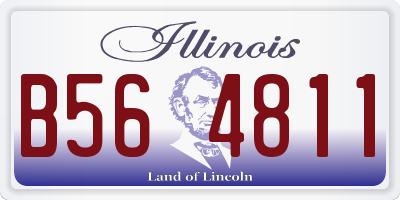 IL license plate B564811